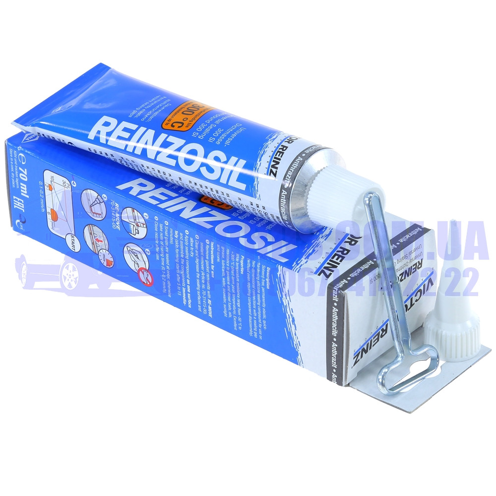 Герметик REINZOSIL TUBE 70ML -50/+300 ЧОРНИЙ (1197787/95VW6722AA/70-31414-10) VICTOR REINZ