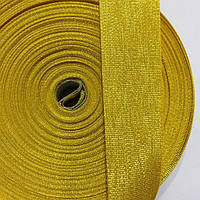 Стрічка обробна 30мм колір золото (боб 50м)