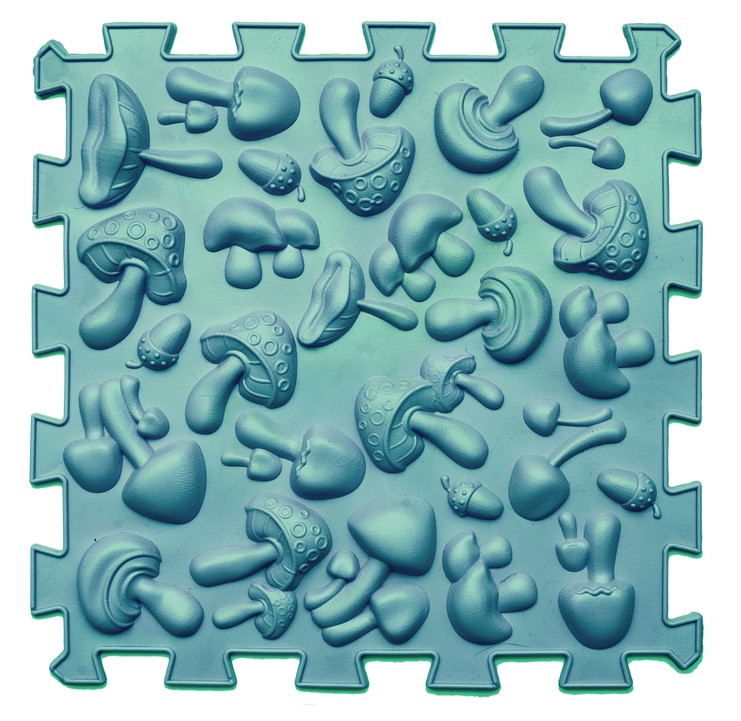 Ортопедичний масажний килимок Мікс Гриби 1 елемент Ortek (Орктек) 1020, фото 1