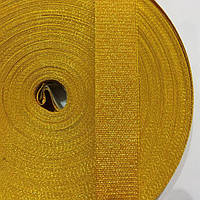 Стрічка обробна 20мм колір золото (боб 50м)