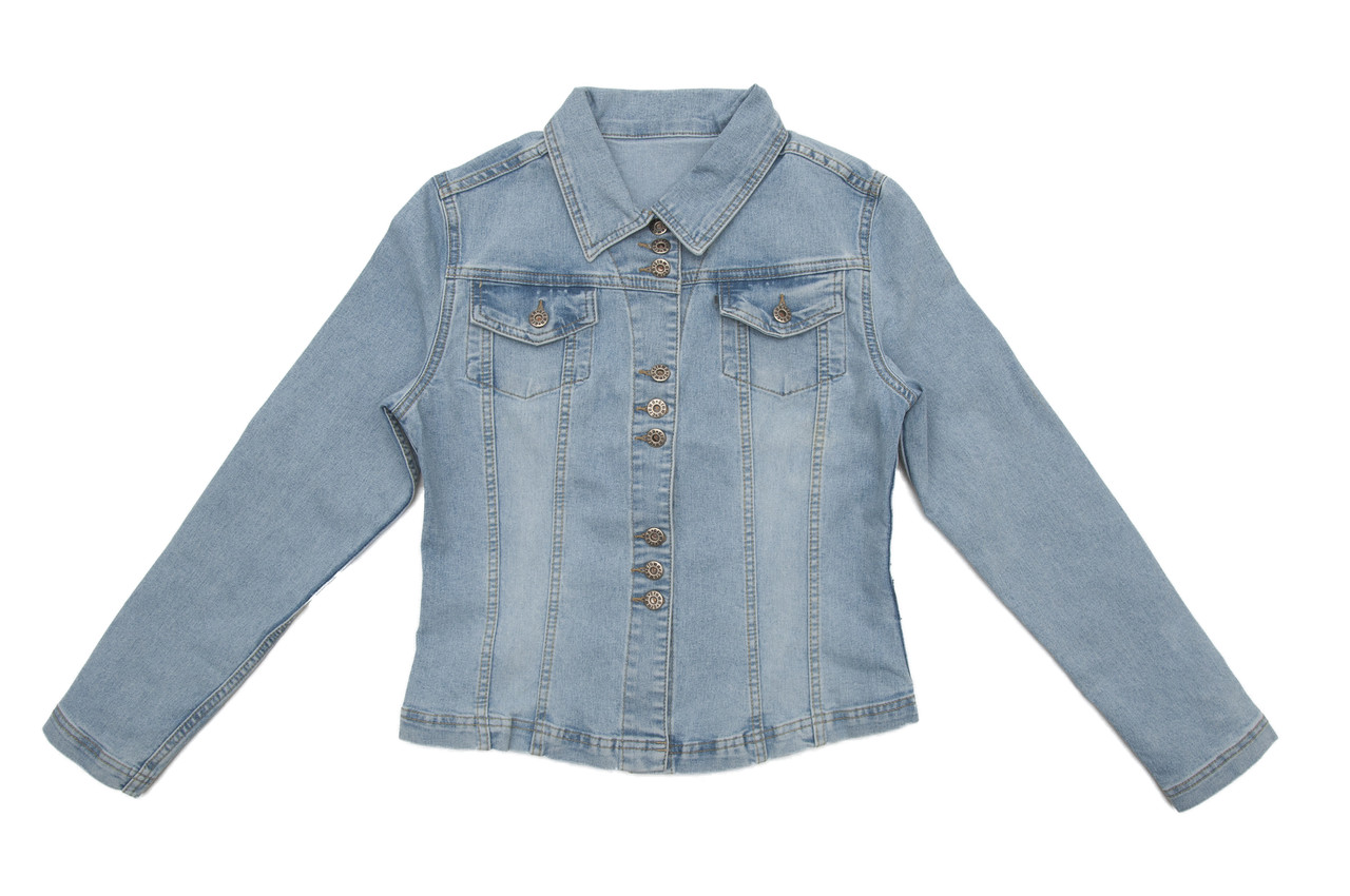 Жіноча джинсова куртка Crown Jeans модель 407 (LINES) Vintage denim collection