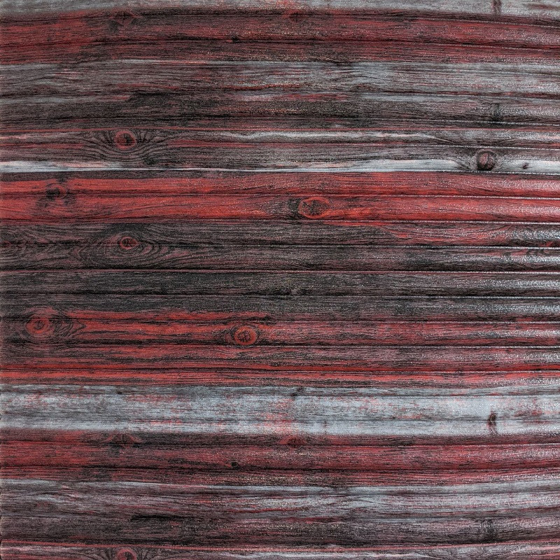 Самоклейна декоративна 3D панель бамбук червоно-сірий 700x700x8мм
