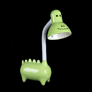 Дитяча настільна лампа динозавр зеленого кольору під лампочку E27 VL-NSM-006 (GREEN)
