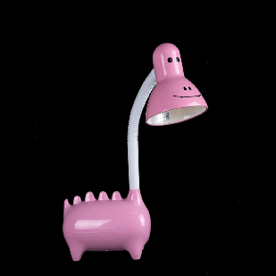 Дитяча настільна лампа динозавр рожевого кольору під лампочку E27 VL-NSM-006 (PINK)
