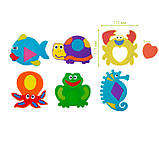 Розвиваючі іграшки для купання Аква-пазли Bath'n Puzzles комплект з 6 іграшок, фото 3