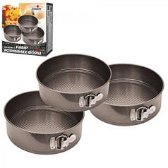 Форми для випічки набір з 3 шт Stenson MH-0123 Grey (N004804)