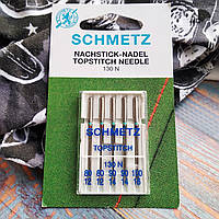 Голки побутові Schmetz Topstitch MIX на 5игл: 80(2), 90(2), 100(1)