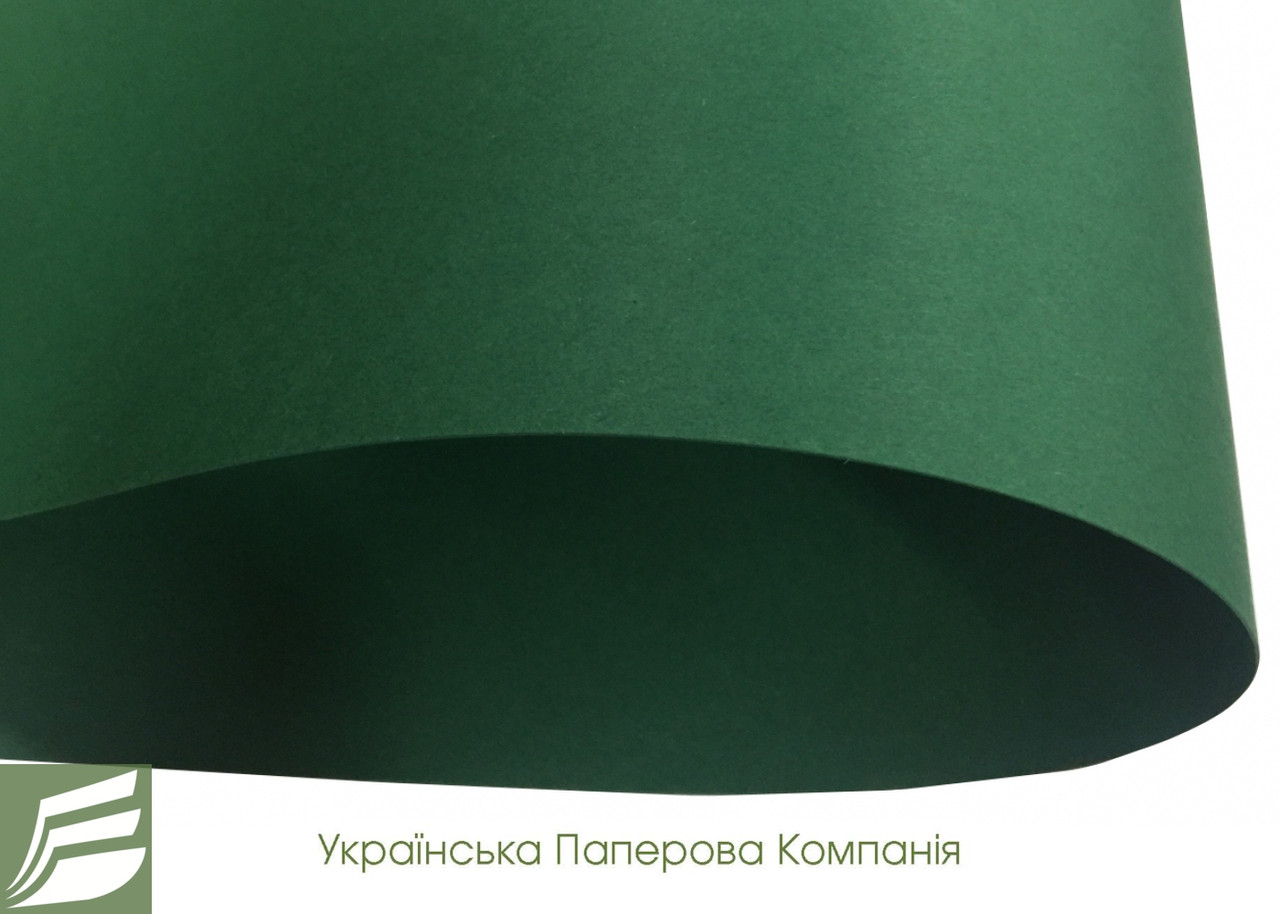 Дизайнерський картон Creative board, матовий темно-зелений, 120 гр/м2