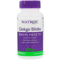 Розумна активність Natrol — Ginkgo Biloba 120 мг (60 капсул)