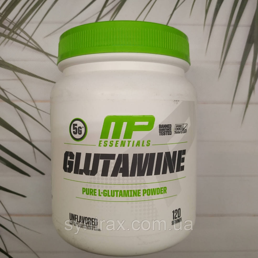 MusclePharm Glutamine 600 g 120 serv pure, глутамін 600 грамів Маскльфарм
