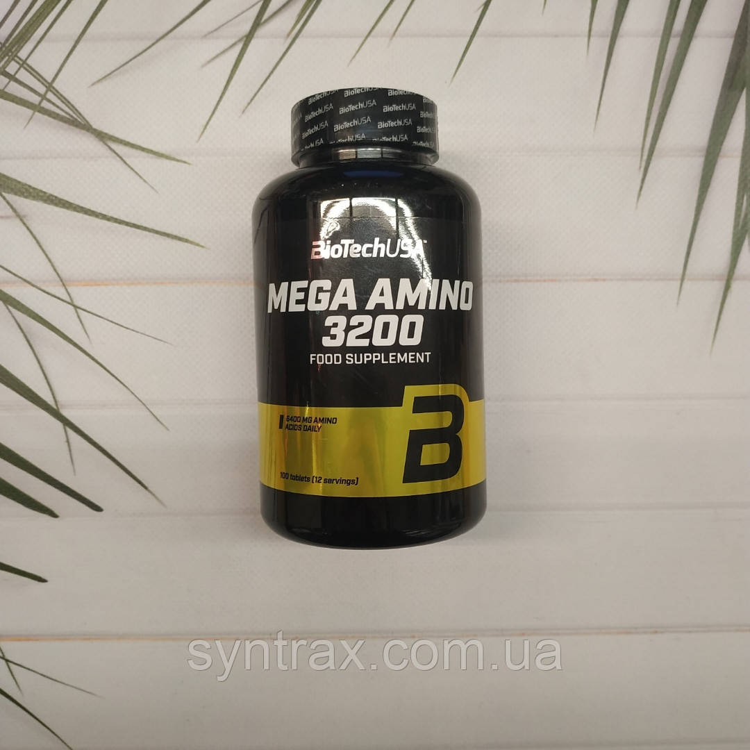 Mega Amino 3200 BioTech USA 100 tabs.