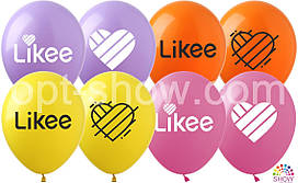 Повітряні кулі "Likee" 12" (30 см) пастель асорті В упак: 100 шт ТМ Арт «SHOW»