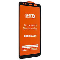 Захисне скло 21D Full Glue для Samsung A530 (A8 2018) чорне 0,3 мм в упаковці