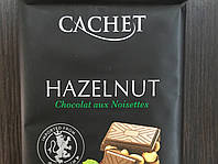 Бельгийский молочный шоколад CACHET Фундук Лесной орех / Milk Chocolate Hazelnut 32% cacao, 300г