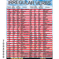 Стенд "Irregular verbs" в школу