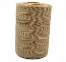Нитка вощена 1 мм 500 метрів (плоский шнур), цв. світло-коричневий
