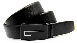 Ремінь чоловічий зі шкіри з автоматичною пряжкою