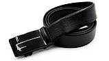 Ремінь чоловічий зі шкіри з автоматичною пряжкою, фото 3