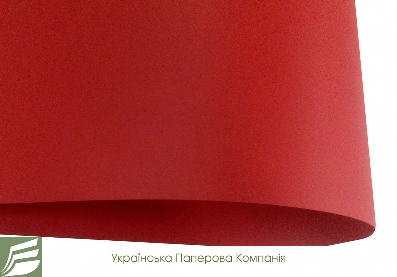 Дизайнерський папір VERMILLON, червона матова, 145 гр/м2, фото 1