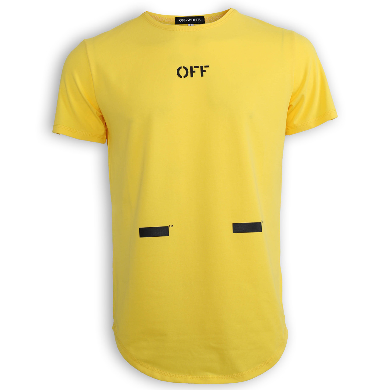 Футболка чоловіча жовта з принтом OFF-WHITE №5 Ф-11 YEL XL(Р) 19-644-020, фото 1