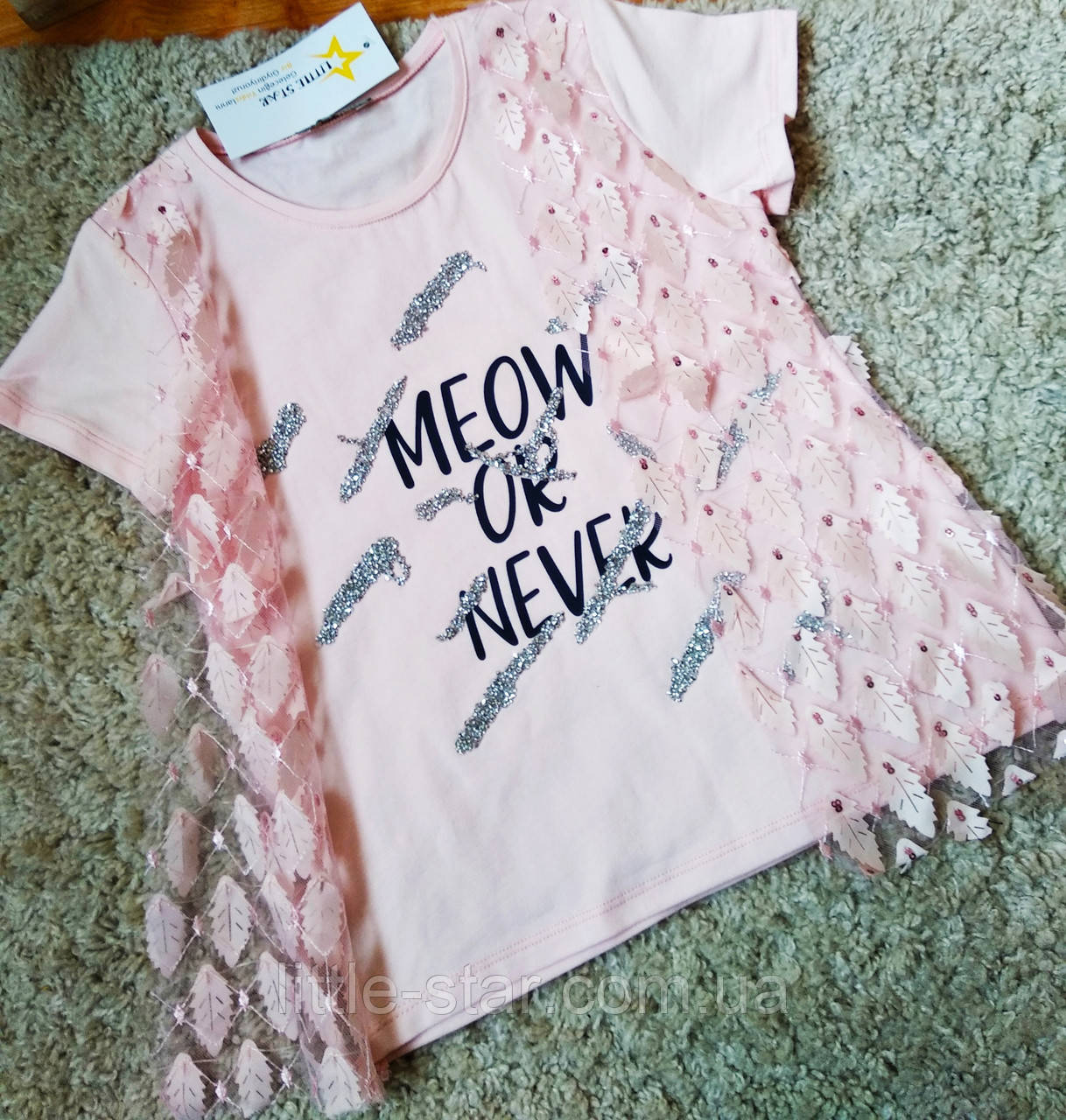 Футболка ошатна для дівчаток 6-13 років Туреччина,Little star