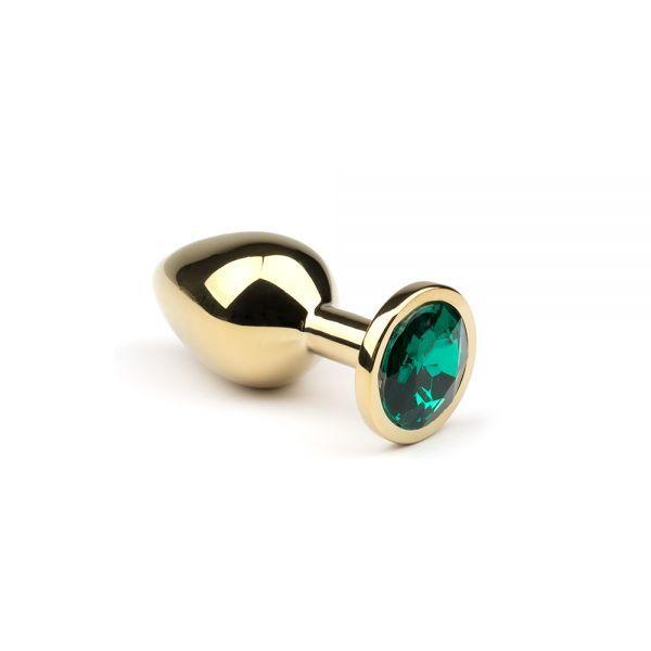 Анальна пробка,Gold Emerald, M | Puls69