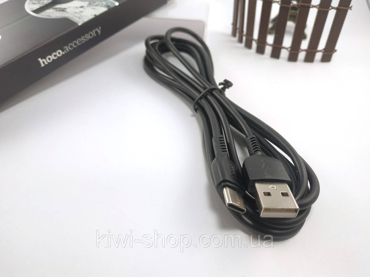 Кабель USB Type-C Hoco X20 (3м) черный, шнур для быстрой зарядки - фото 8 - id-p1162277451
