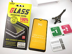 5D full glue захисне скло для Samsung Galaxy A01 (2020) A015 — black — повне проклеювання