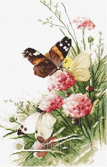 Набір для вишивання нитками Letistitch Butterflies in the field (LETI 938), фото 1
