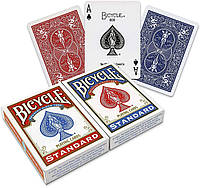 Игральные карты Bicycle Standard Playing Cards - Poker Size Blue and Red (1001776) (B00001QHVP)