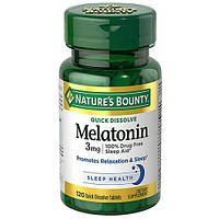 Melatonin 3 mg Nature's Bounty, 120 капсул