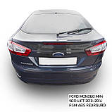 Пластикова захисна накладка на задній бампер для Ford Mondeo Mk4 5Dr LIFT. 2010-2014, фото 2