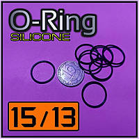 O-Ringг № 15 / 13. Уплотнительное кольцо из силикона для электронных сигарет.