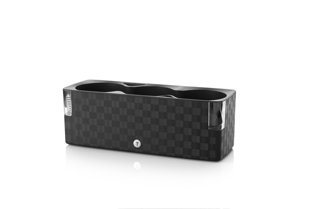 Вазон із системою автополиву Cobble Trio 40x14x14 cm антрацит 79007, фото 1