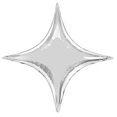 10" КИТАЙ-КТ Зірка 4х-кінцева 003 Металік Срібло | Silver