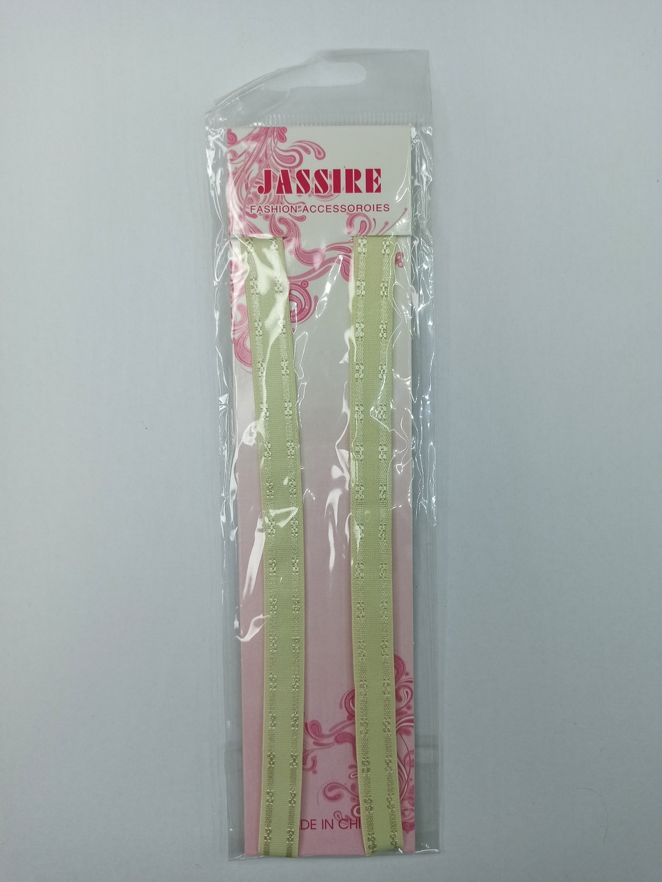 Бретельки тканинні Jassire ширина 1 см шампань (3256)