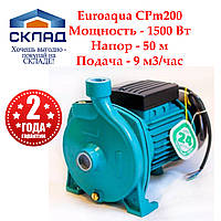 Euroaqua CPm200. 9 м3/час, 5.0 Атм. 1500 Вт Насос центробежный для полива