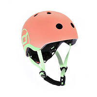 Scoot&Ride — Дитячий шолом із ліхтариком (45-51 см), колір персик