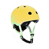 Scoot&Ride — Дитячий шолом із ліхтариком (45-51 см), колір лимон