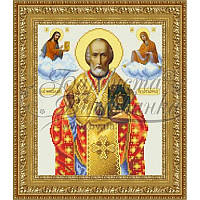 Набор с бисером икона TO066 ан2632 Святой Николай Чудотворец 26 см x 32 см