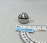 Меблева ручка, кнопка кругла, нержавійка +хром 22 мм, фото 4