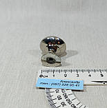 Меблева ручка, кнопка кругла, нержавійка +хром 22 мм, фото 5