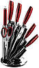 Набір ножів на підставці 8 предметів Berlinger Haus Metallic RED Line Edition BH 2459, фото 3