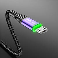 Кабель для быстрой зарядки телефона смартфона USB - micro USB 1м. Зарядный провод шнур microUSB микро ЮСБ G4BF