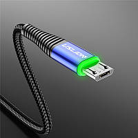 Кабель для быстрой зарядки телефона смартфона USB - micro USB 1м. Зарядный провод шнур microUSB микро ЮСБ G4BB