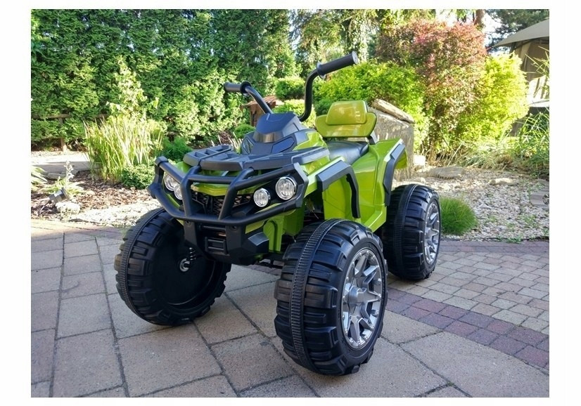 Дитячий квадроцикл M 3156 EBLR-10, колеса EVA, шкіряне сидіння, темно-зелений, фото 1