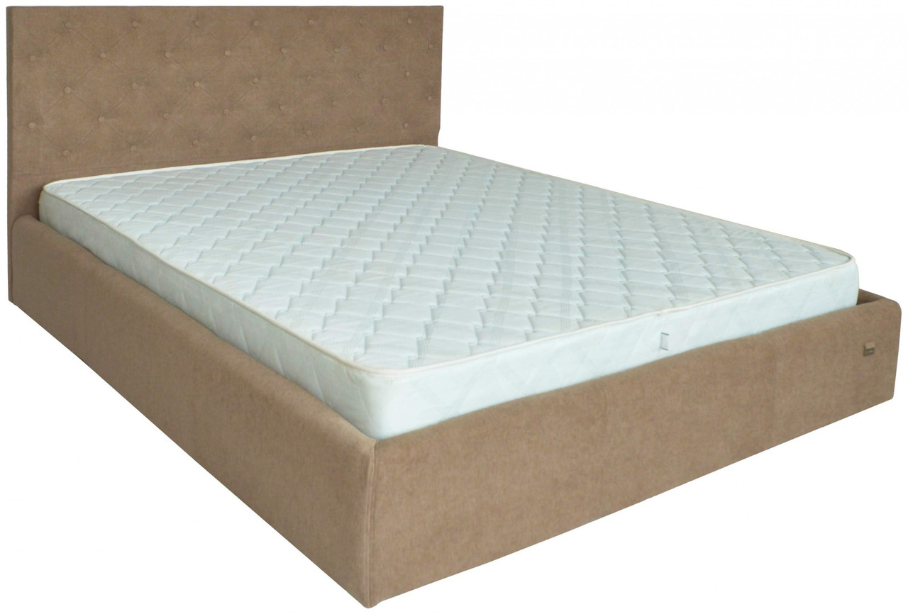 Ліжко Coventry Comfort 140 х 190 см Місті Light Brown З підйомним механізмом та нішою для білизни Коричневий, фото 1