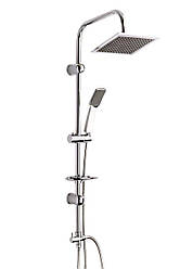 Душова стійка з тропічним душем, квадратна лійка, Berlin 8085N