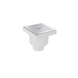 Трап сантехнічний нерж. 10*10, нижній, d50 5066N