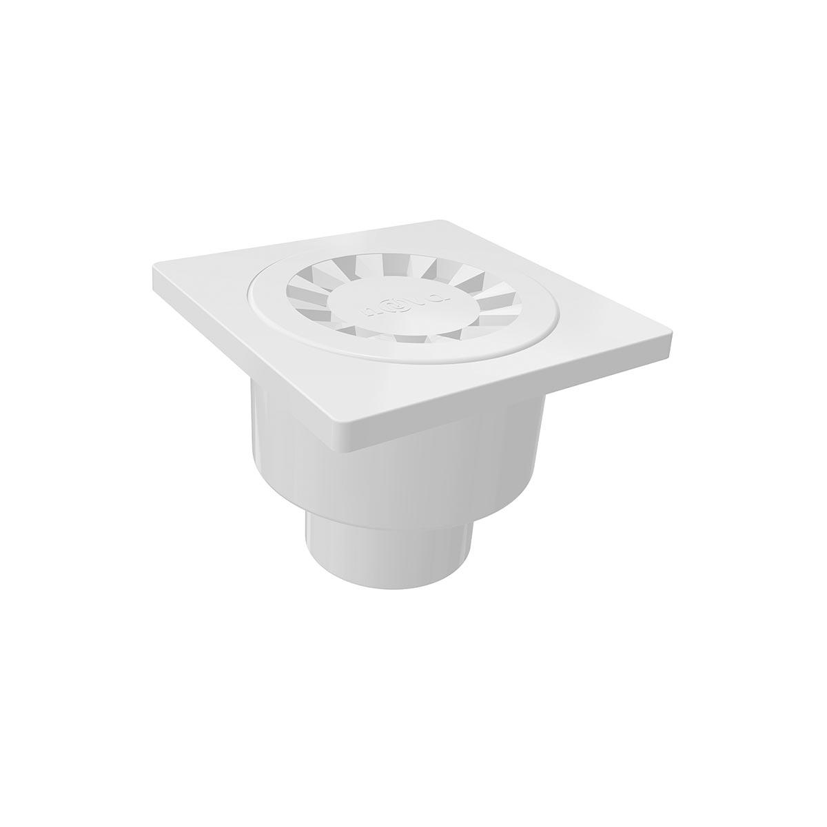 Трап сантехнічний пластмасовий. 10*10, нижній, d50 5060N, фото 1